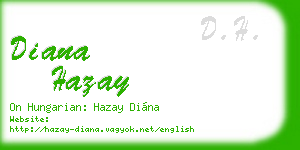 diana hazay business card